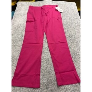 UFlex by Urbane Pink Cargo Scrub Pants 9325 XSM New with Tags Drawstring Waist